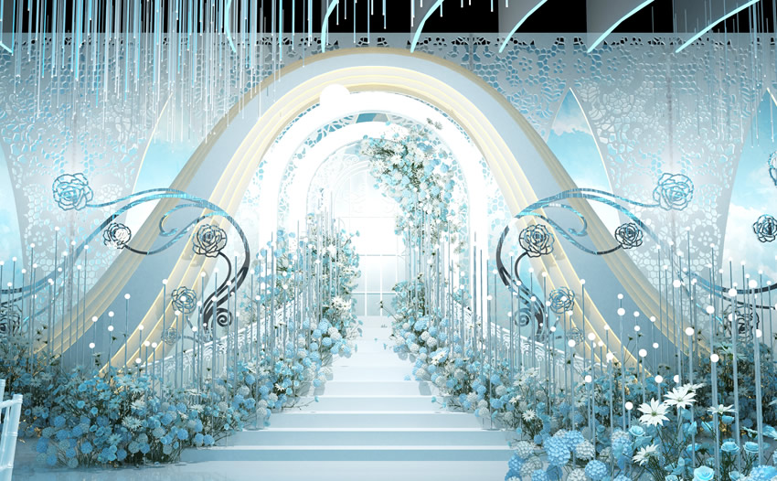 定陶釡香烙馍村水晶厅效果展示