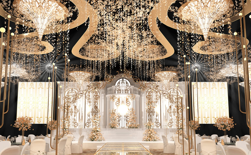 定陶花木兰喜事汇金色大厅效果展示